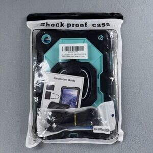 Galaxy A9 plus Rugged Shockproof Rotating Tablet Case Mint Green Black Blue